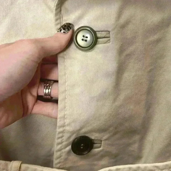 Vintage Bonds Fifth Avenue Belted Jacket Khaki & Cream - Picture 3 of 11